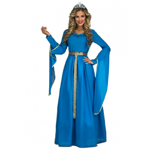 Disfraz princesa azul medieval