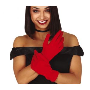 Guantes rojos cortos