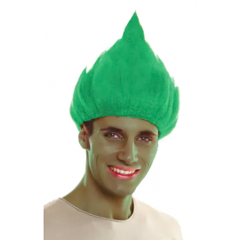 Peluca troll verde