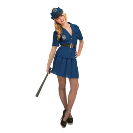 Disfraz policia chica azul