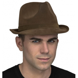 Sombrero tiroles marron