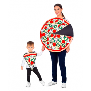 Disfraz pizza adulto e infafntil