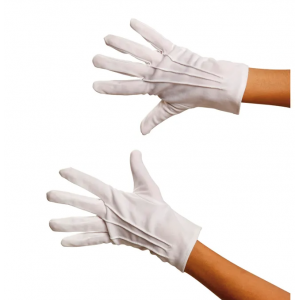 Guantes cortos blancos