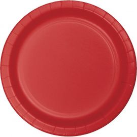 Platos rojo clasico