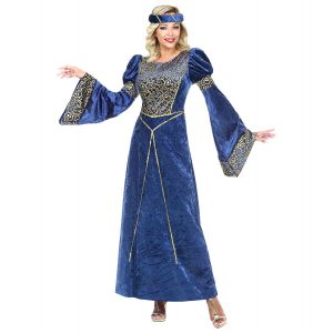 Disfraz princesa adulta azul