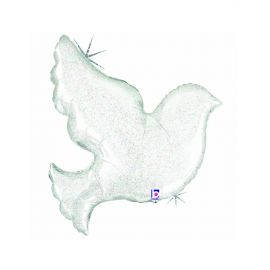 Globo helio paloma blanca