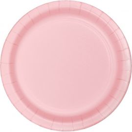 Platos rosa bebe