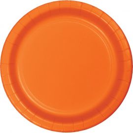 Platos naranja frutal