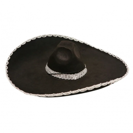 Sombrero mexicano negro