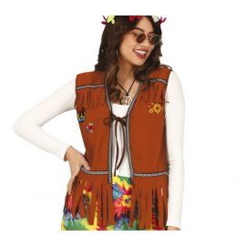 Chaleco hippie marron