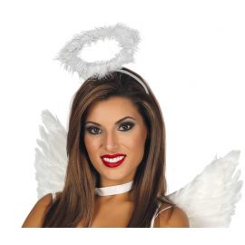 Diadema angel plumas