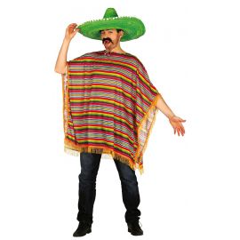 Poncho mexicano adulto