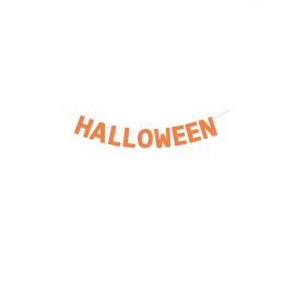 Banner halloween naranja