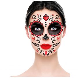 Pegatina facial glitter catrina