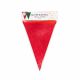 Banderin purpurina verde rojo 6m