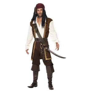 Disfraz pirata de los mares lux