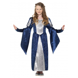 Disfraz medieval azul inf