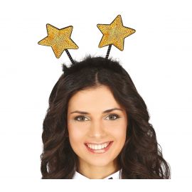 Diadema estrellas oro