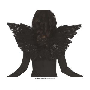 Alas plumas negras 62cm