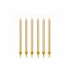 Velas oro largas 12 und