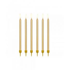 Velas oro largas 12 und