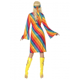 Disfraz hippie rainbow fever