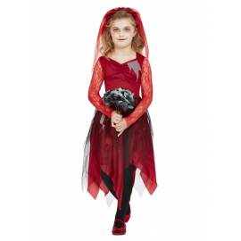 Disfraz dama roja infantil