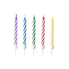 Velas espiral colores 10 und