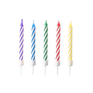 Velas espiral colores 10 und