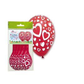 Globos corazones rojos