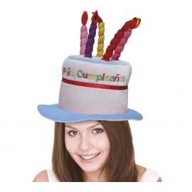 Sombrero tarta velas