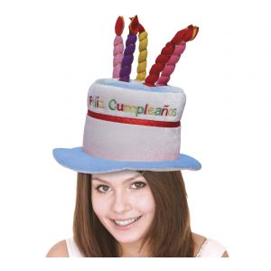 Sombrero tarta velas