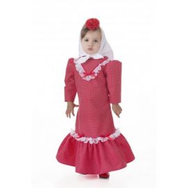 Disfraz chulapa bebe rojo 12m