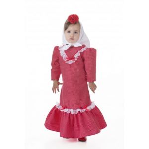 Disfraz chulapa bebe rojo 12m