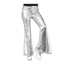 Pantalones campana plata