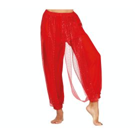 Pantalones danza del vientre rojos