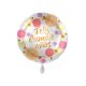 Globo helio feliz cymple oro rosa