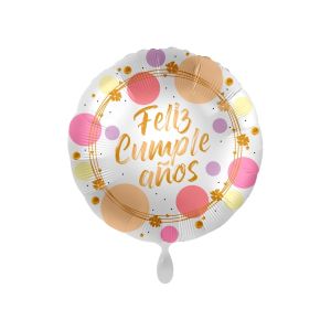 Globo helio feliz cymple oro rosa