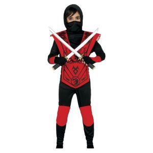 Disfraz ninja rojo gu
