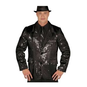 Chaqueta lentejuelas negras