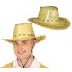 Sombrero vaquero lentejuela oro