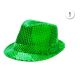 Sombrero lentejuelas verdes