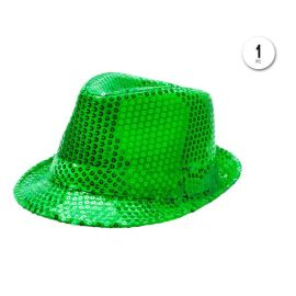 Sombrero lentejuelas verdes