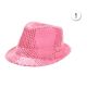Sombrero lentejuelas rosas