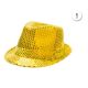 Sombrero lentejuelas oro