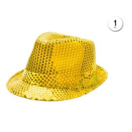 Sombrero lentejuelas oro