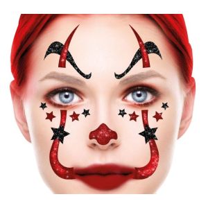 Pegatinas faciales payaso