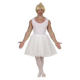 Disfraz bailarina blanca hombre l