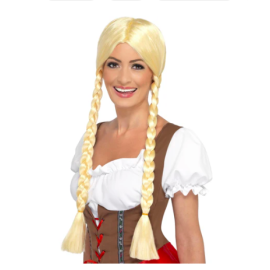 Peluca tirolesa rubia