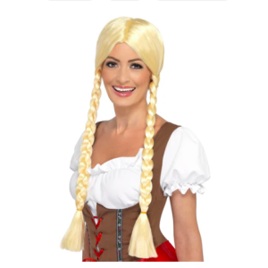 Peluca tirolesa rubia